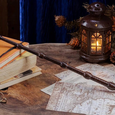 Handicraftviet - Hand Carved Wooden Magic Elder Wands for Wizards/Collectible Cosplay Magical Gift for Halloween, Christmas and Birthday Party, 15 inch (S3)