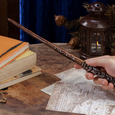 Handicraftviet Wooden Magic Wand, Witch Wands 15 Inch for Witchcraft Collectible Cosplay Magic Wand/Magical Gift for Children and Adults on Halloween, Christmas and Birthday Party (Heart Magic Wand)