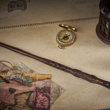 Handicraftviet - Wooden Vilking Wand, Wizard Wand for Collectible Cosplay