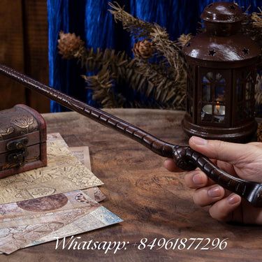 Handicraftviet-Handmade Snake Wand Real Wood, Great gift for Halloween