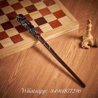 Handicraftviet - Lion Wooden Magic Wand,  Great Gift For Halloween, Christmas and Birthday Party