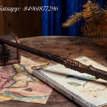 Handicraftviet - Harry Potter Wand, Wooden Witch Wand 15", Cosplay Wizarding World Collectables