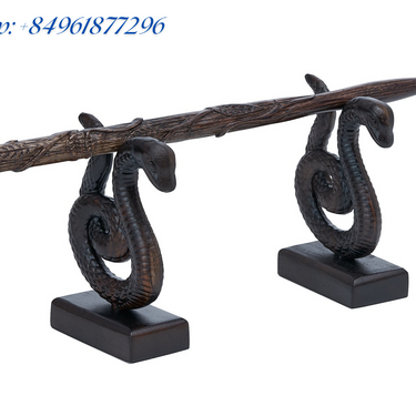 Handicraftviet - Hand Carved Wooden Snake Wand Stand, Harry Potter Wand Holder, Great Gift for Halloween, Christmas and Birthday