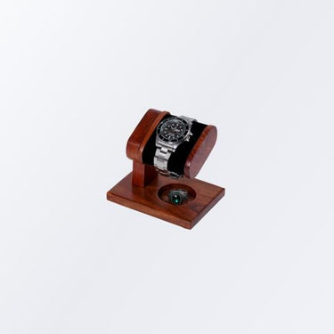 Handicraftviet - Handmade Wood Watch Stand for Men and Women’s Collection, Watch Holder Wrist Watches Stand Single, A decorative item for desk cabinets and shelves, Gift for Father's Day, Christmas, Husband,...  (S1)