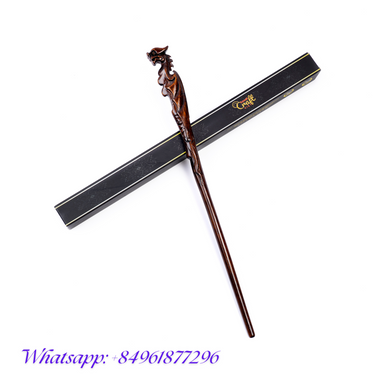 Handicraftviet - Wooden Dragon Magic Wand  Wizard Wands for Collectible Cosplay