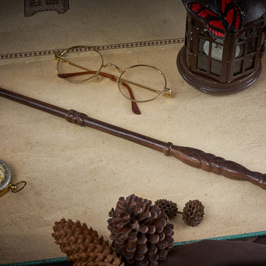 Handicraftviet Fire Wand - Magical World and Wizard Magic Wand Carved from Wood 15In for Kids Adults Sorcerer Collection and Great Gift for Halloween